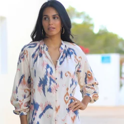 Robe chemisier imprimée