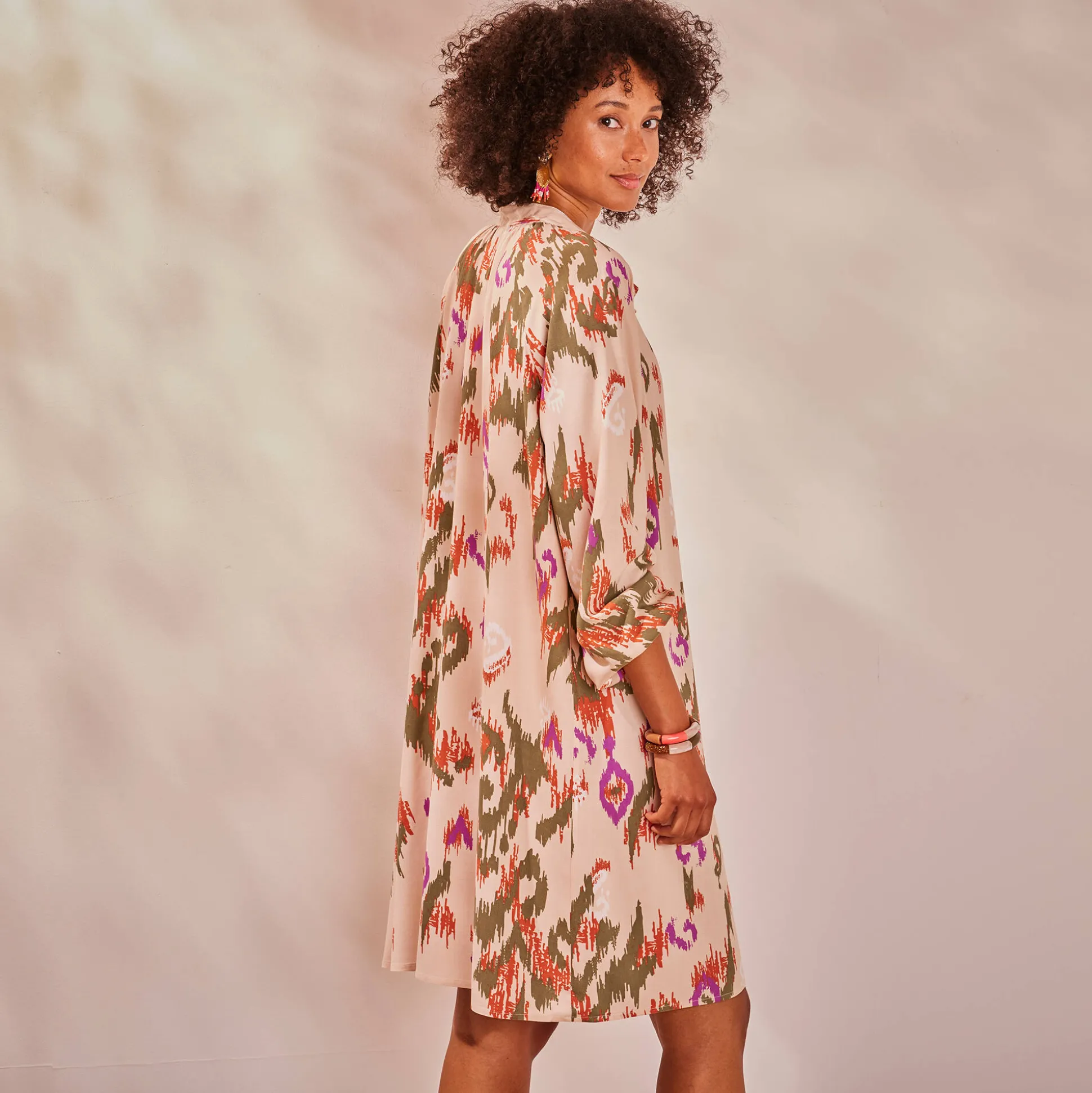 Robe chemisier imprimée