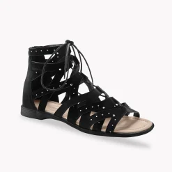 Romeinse sandalen met strasjes