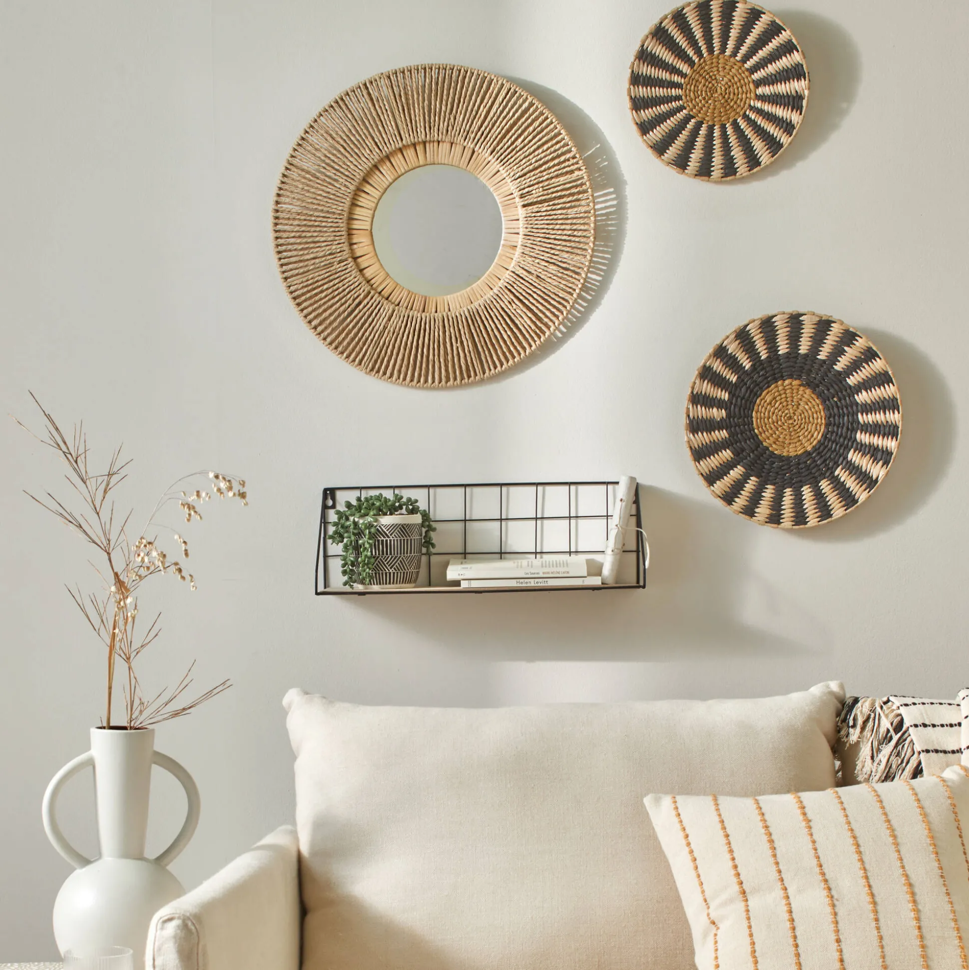 Ronde muurdecoratie - set van 2