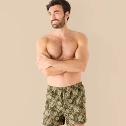 Ruime boxershort met bladerenprint - set van 3