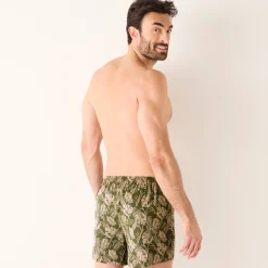 Ruime boxershort met bladerenprint - set van 3