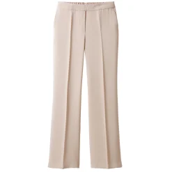 Ruime broek met elastische taille, crêpe