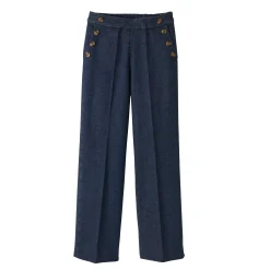 Ruime jeans met knooppandeffect