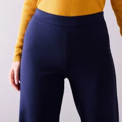Ruime, rechte broek, milanotricot