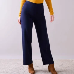 Ruime, rechte broek, milanotricot