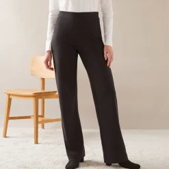 Ruime, rechte broek, milanotricot