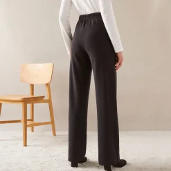 Ruime, rechte broek, milanotricot