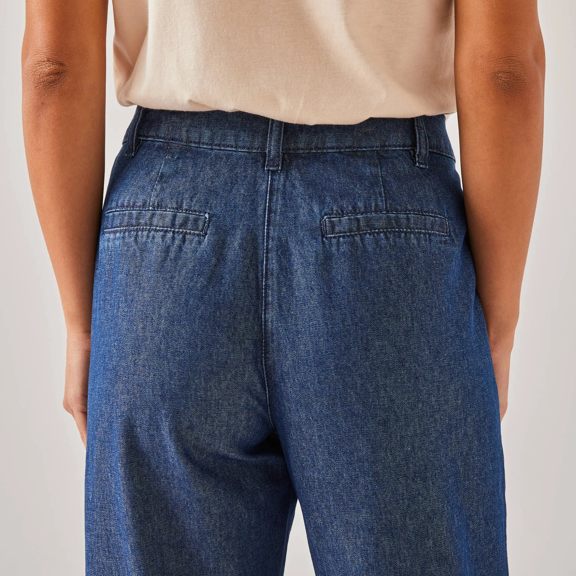 Ruime, rechte jeans, speciaal voor kleine lengtes