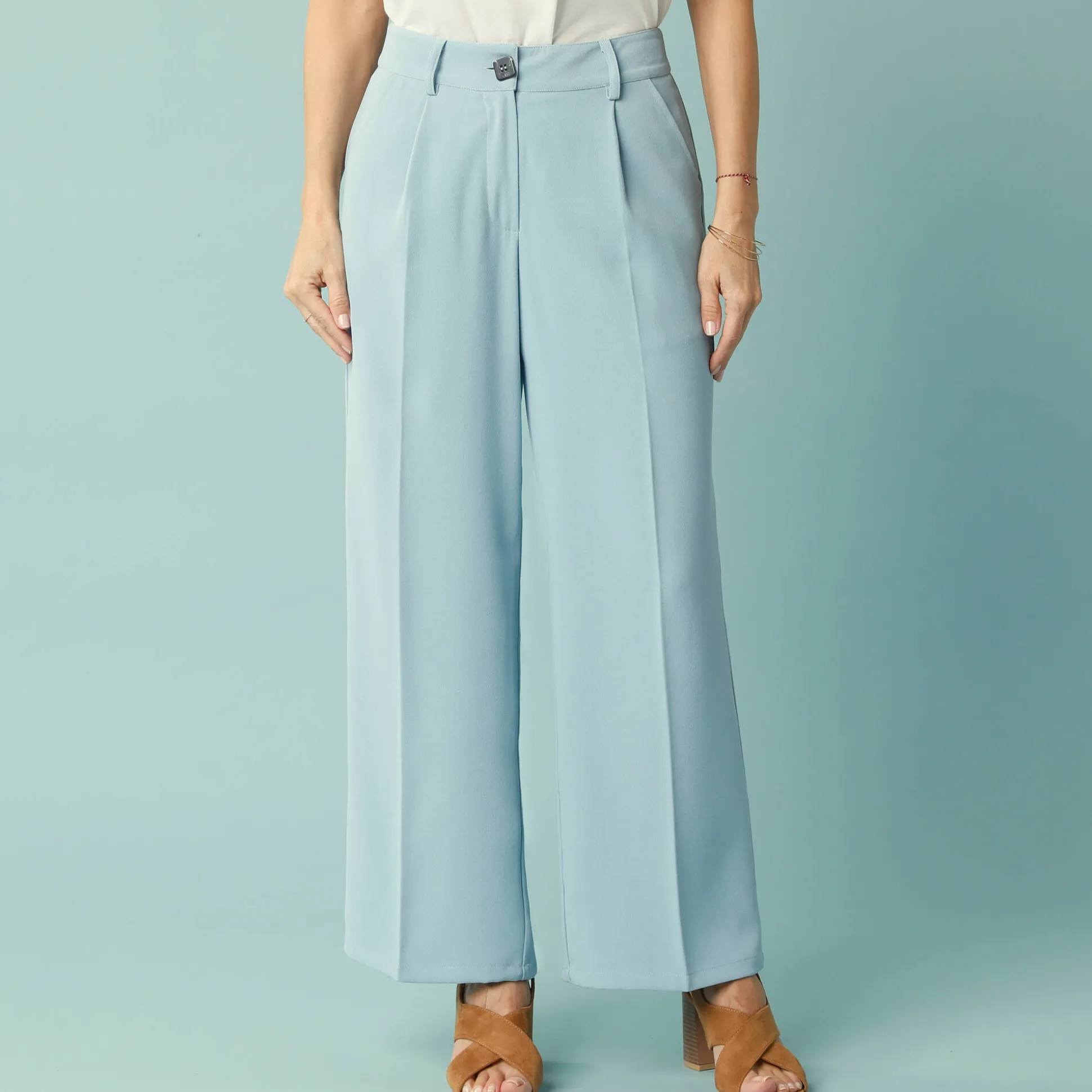 Ruime, soepel broek, voor Kleine Lengtes