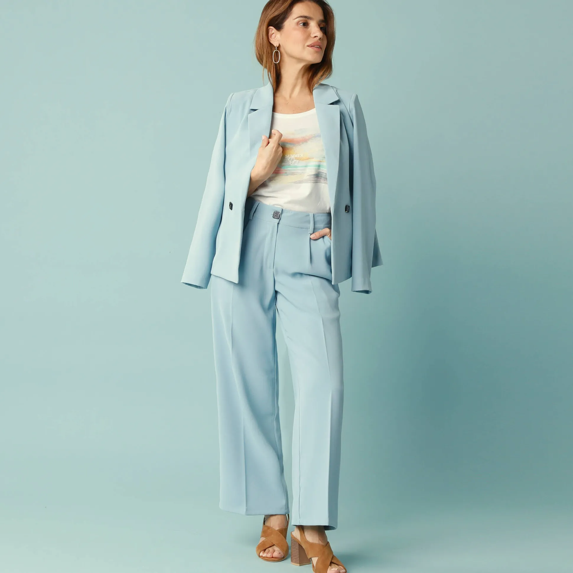 Ruime, soepel broek, voor Kleine Lengtes