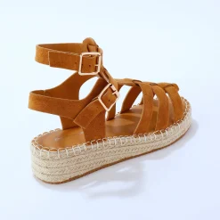 Sandalen in Romeinse stijl, meerdere riempjes