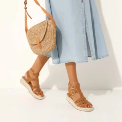 Sandalen in Romeinse stijl, meerdere riempjes