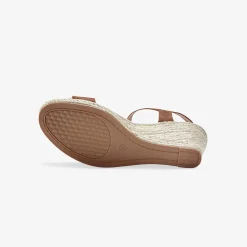 Sandalen met sleehak in koord