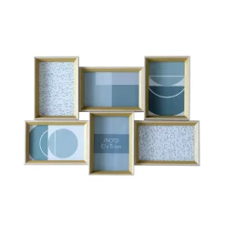 Set van 6 houten fotolijstjes