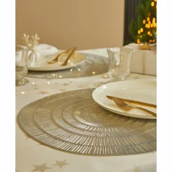 Set van 2 metallic placemats