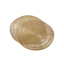 Set van 2 metallic placemats