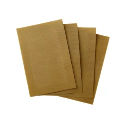 Set van 4 placemats - gevlochten vinyl
