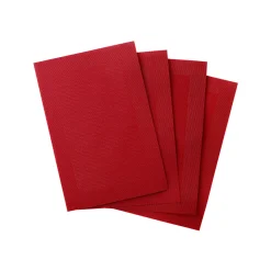 Set van 4 placemats - gevlochten vinyl