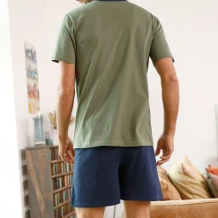 Shortama in katoenjersey met korte mouwen