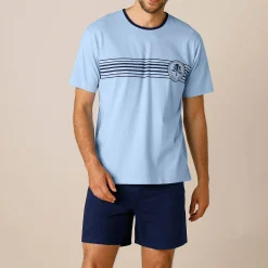 Shortama in katoenjersey met korte mouwen