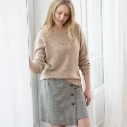 Short-rok met ruitjesmotief
