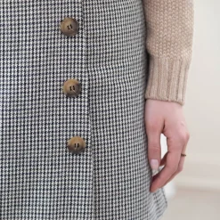 Short-rok met ruitjesmotief