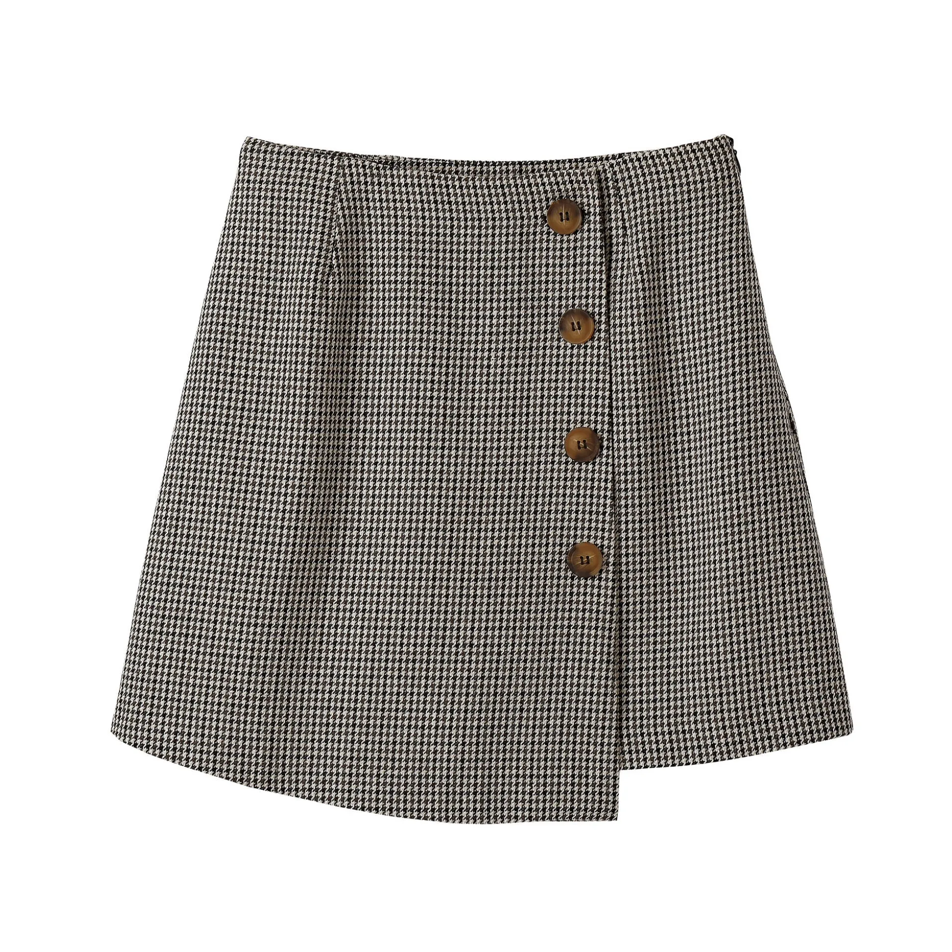 Short-rok met ruitjesmotief