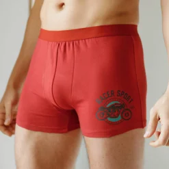 Shorty in katoen met geplaatste print - set van 2
