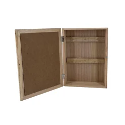 Sleutelkastje in rotan en hout