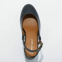 Slingback pumps in leer, LWG-gecertificeerd