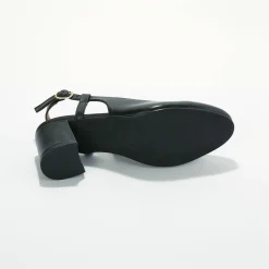 Slingback pumps in leer, LWG-gecertificeerd