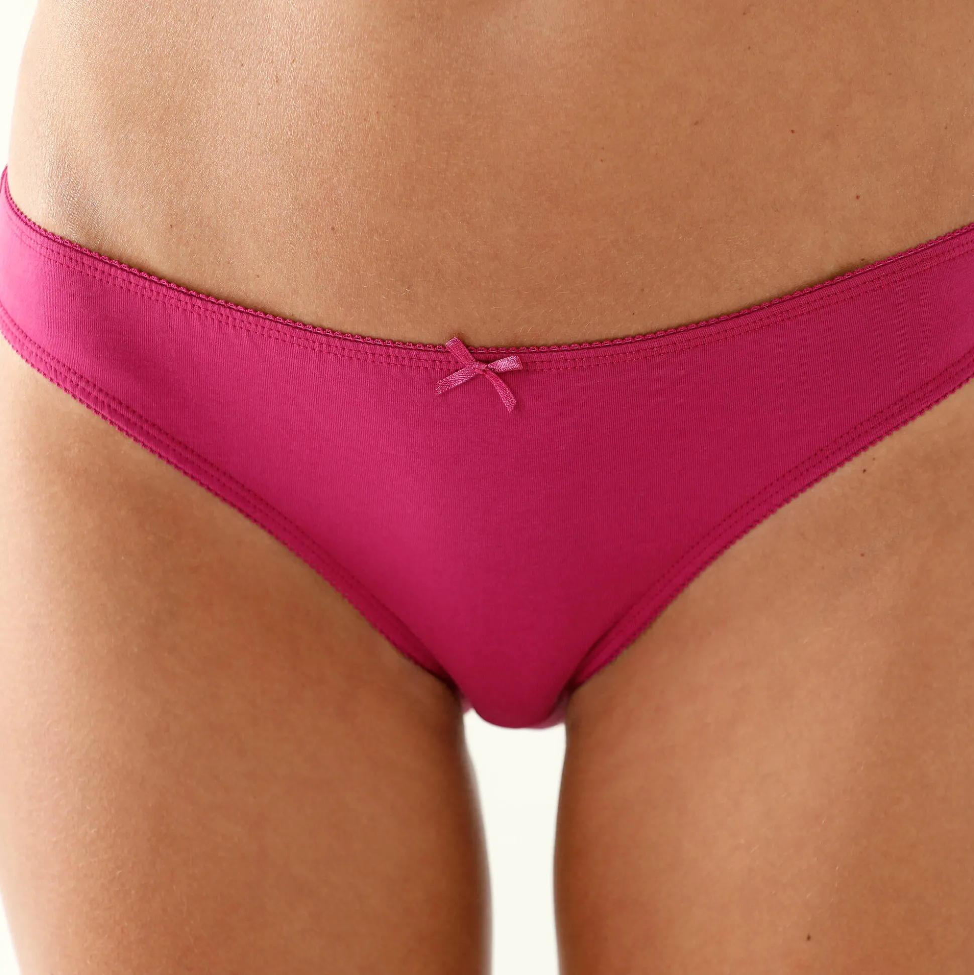 Slip in katoen met "pauw" print - Set van 4