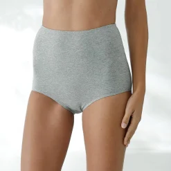 Slip in stretchkatoen met hoge, omhullende taille - set van 2