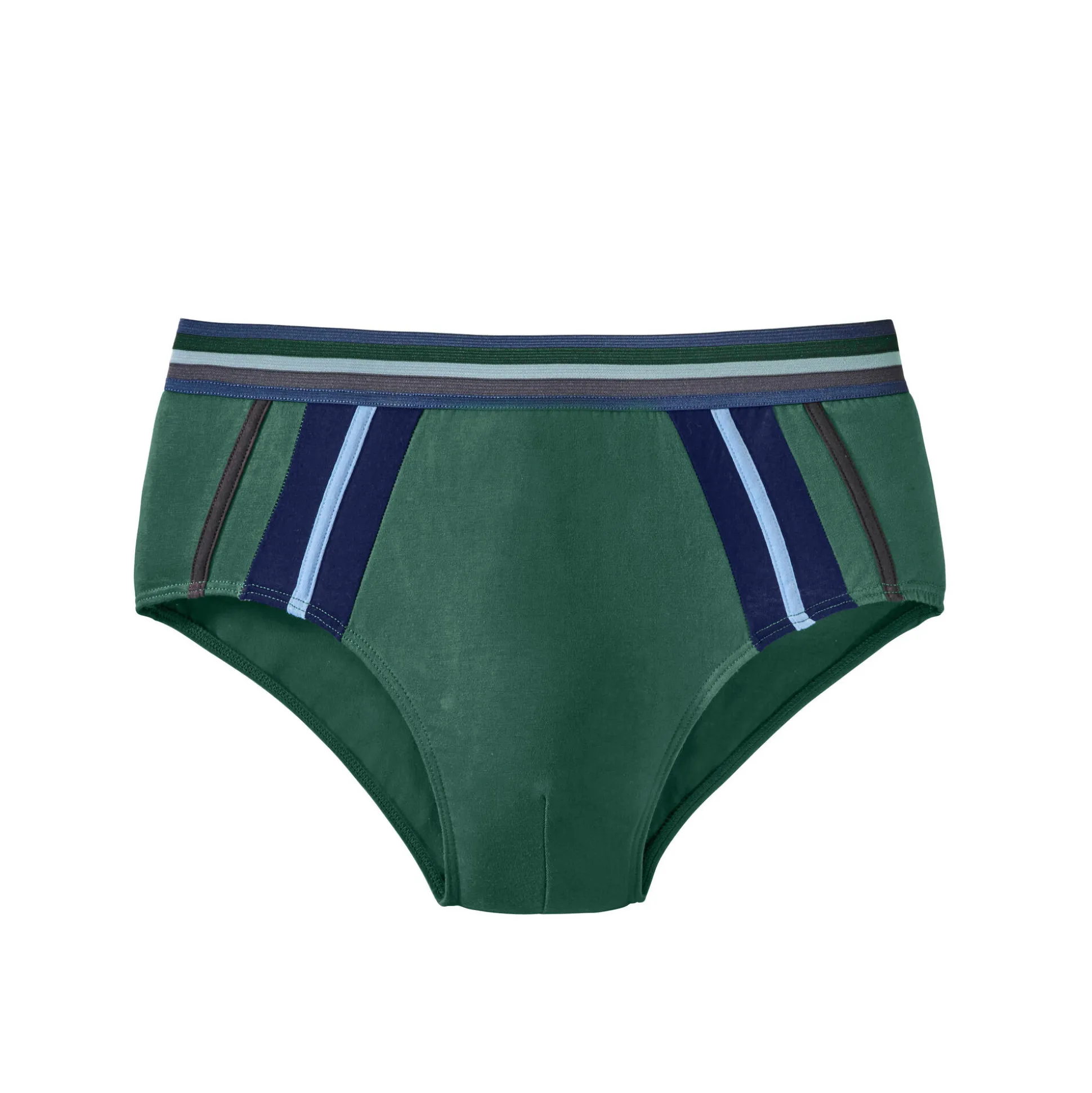 Slip met hoge taille en contrasterende strepen - set van 6