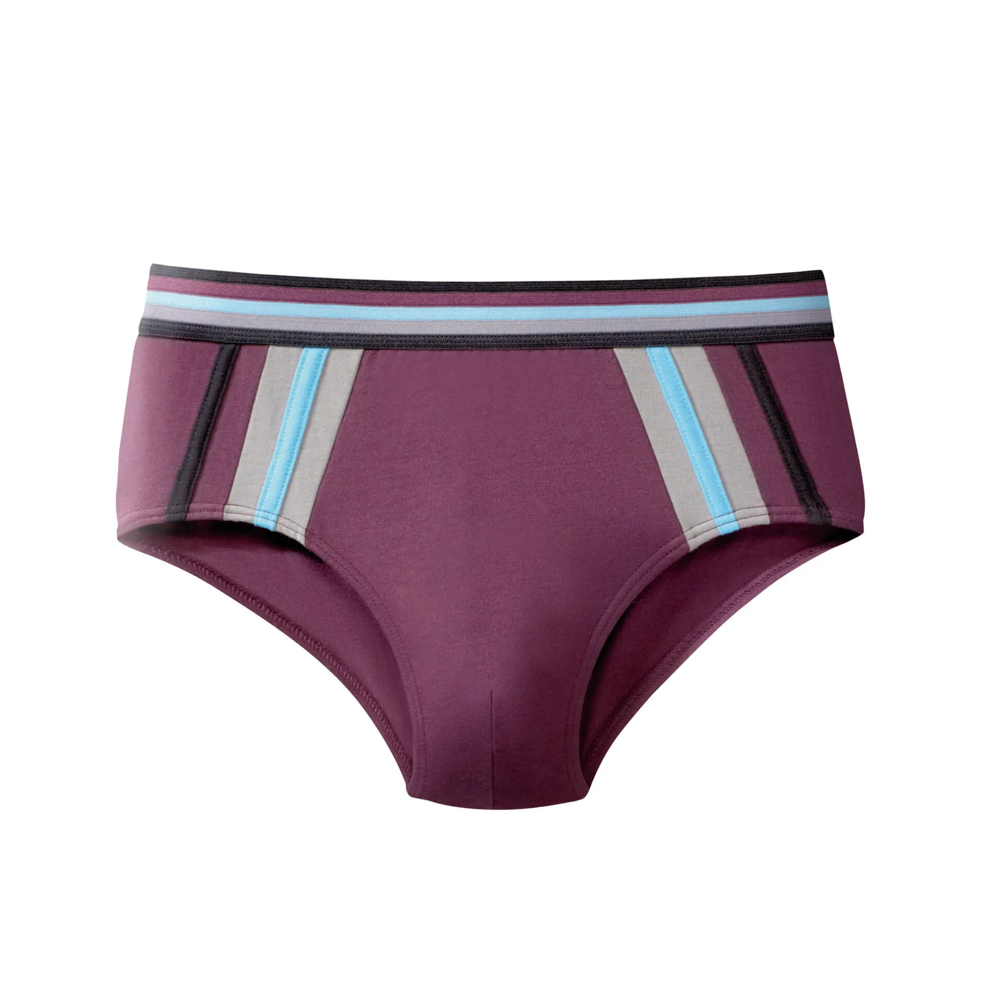 Slip met hoge taille en contrasterende strepen - set van 6