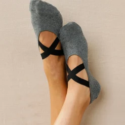Slipvrije ballerinasokken voor yoga - set van 2 paar