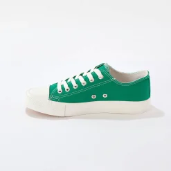 Sneakers in canvas, met veters