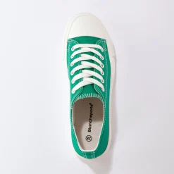 Sneakers in canvas, met veters