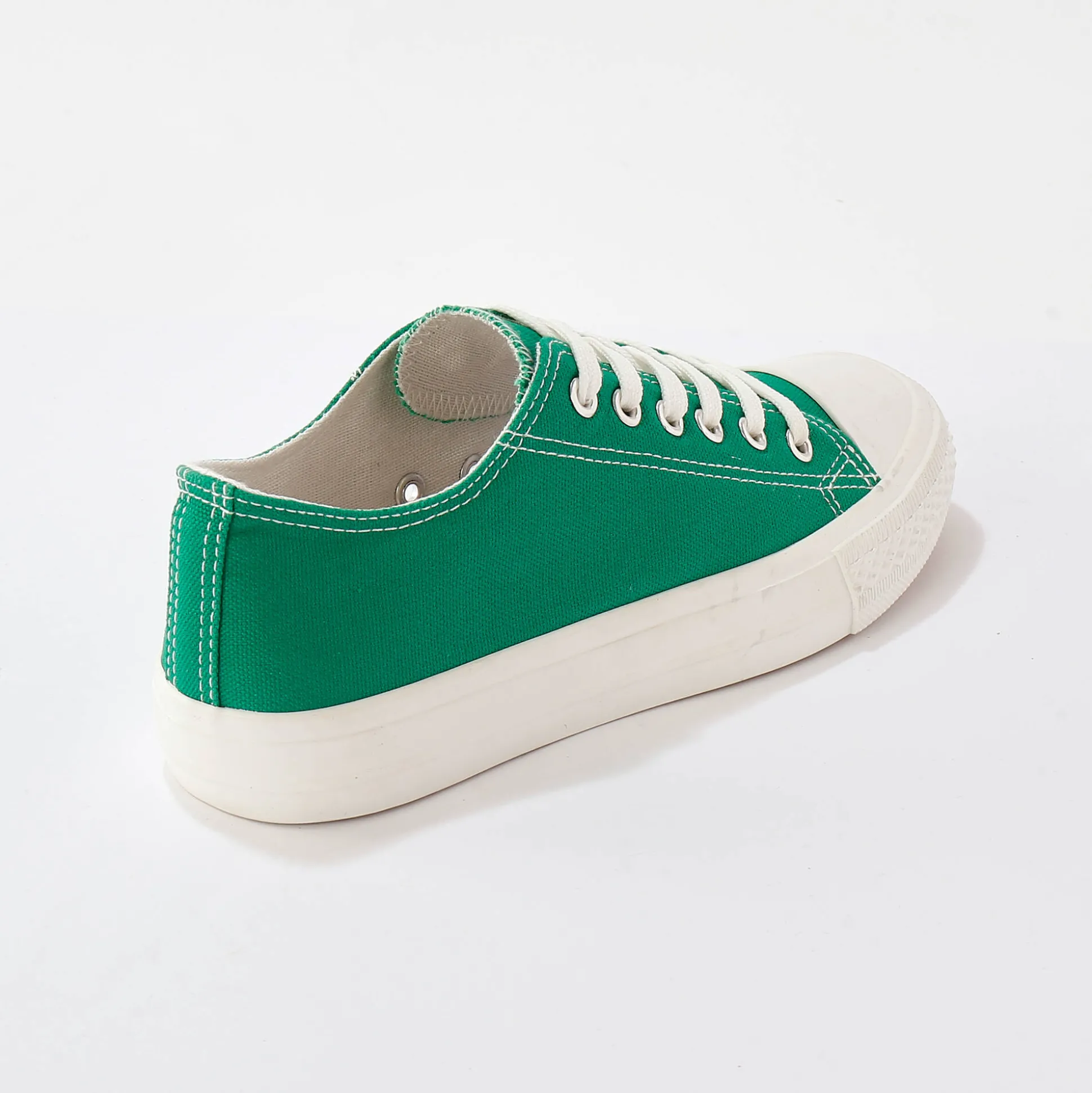 Sneakers in canvas, met veters