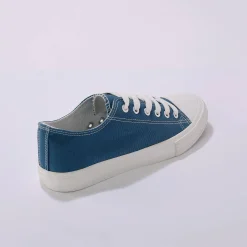 Sneakers in canvas, met veters
