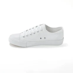 Sneakers in canvas, met veters
