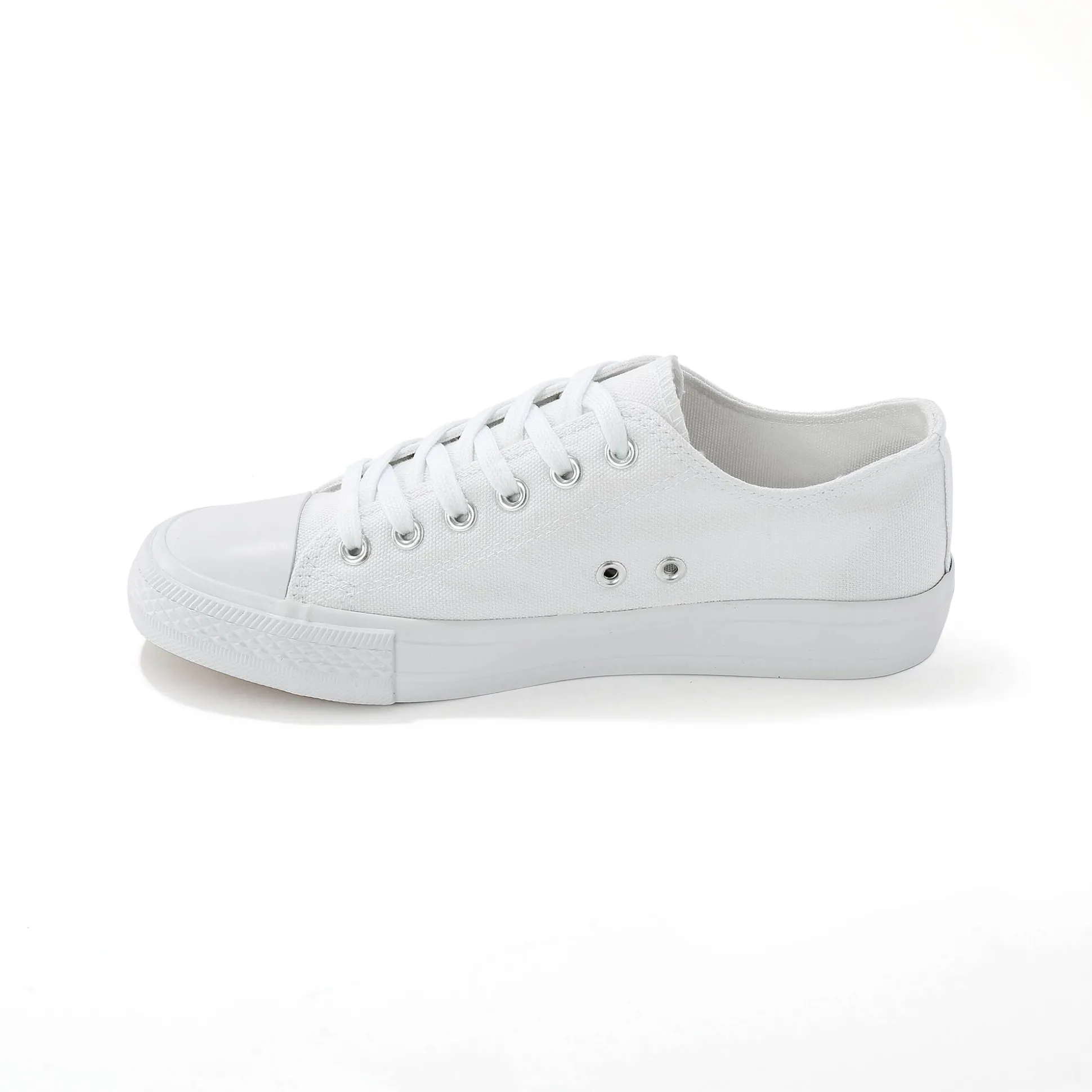 Sneakers in canvas, met veters