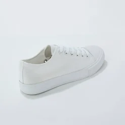 Sneakers in canvas, met veters