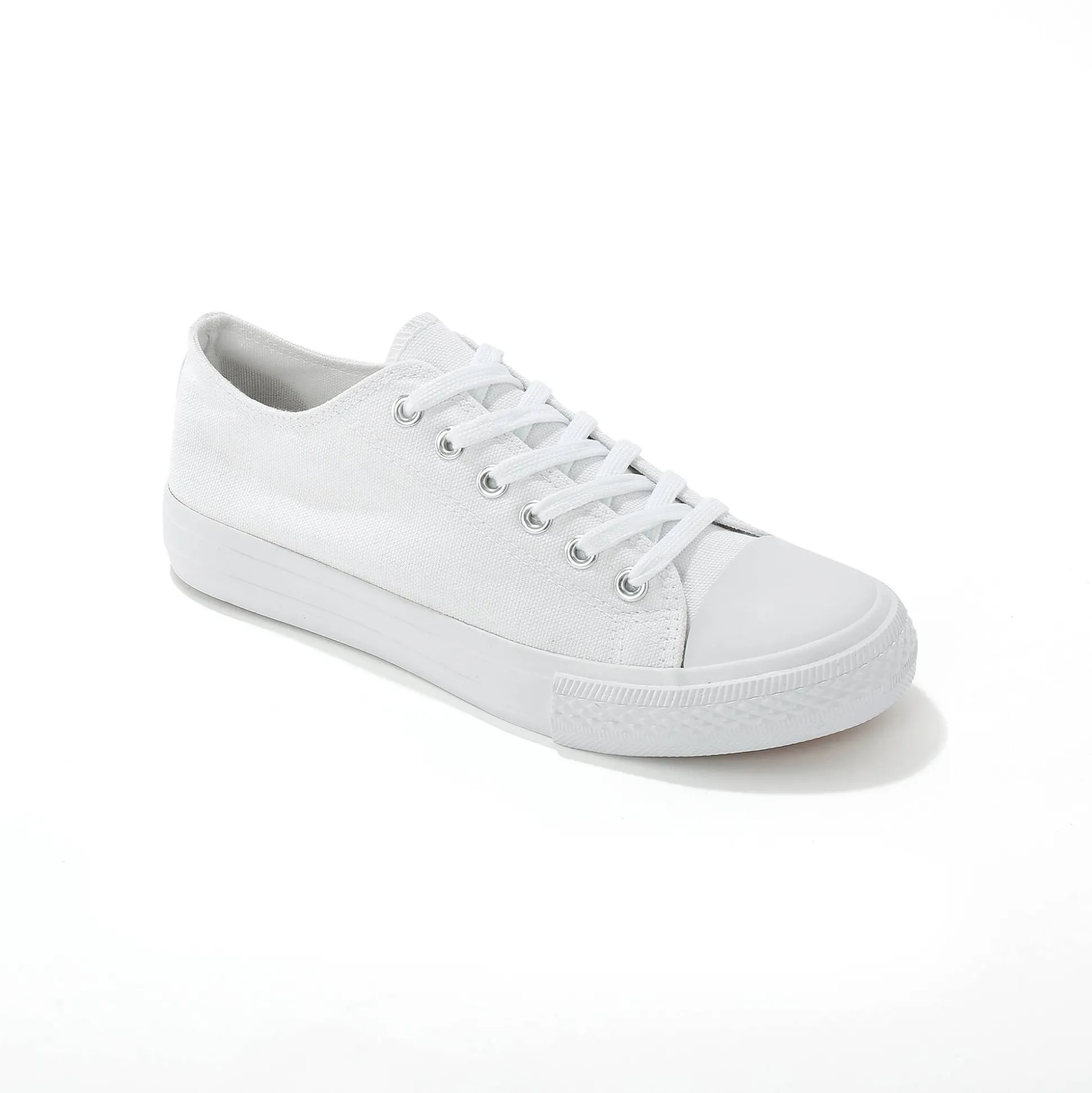 Sneakers in canvas, met veters