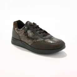 Sneakers in stretchstof met vetersluiting - speciaal gevoelige voeten