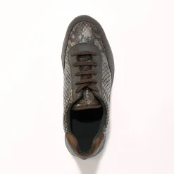 Sneakers in stretchstof met vetersluiting - speciaal gevoelige voeten