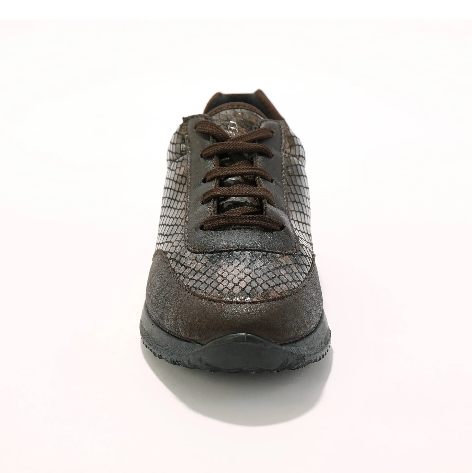 Sneakers in stretchstof met vetersluiting - speciaal gevoelige voeten