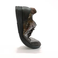 Sneakers in stretchstof met vetersluiting - speciaal gevoelige voeten