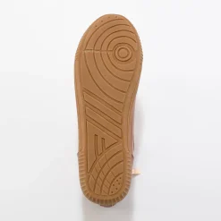 Sneakers met hoge schacht, rits en goudkleurige gesp